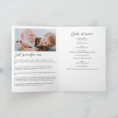 Moderne 12-Foto-Beerdigung für das liebende Gedäch Programm (Innenseite)