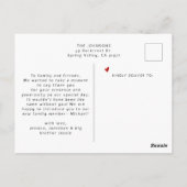 Moderne 12 Foto Collage Baby Dusche Vielen Dank Postkarte (Rückseite)