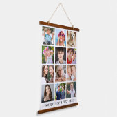 Moderne 12 FotoCollage Wandteppich Mit Holzrahmen (Gewinkelt)