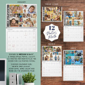 Moderne 12 Fotos pro Monat FotoCollage Kalender