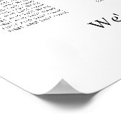 Moderne 12 Tafelübersicht Poster (Ecke)