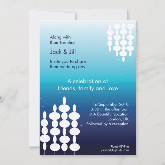 Moderne 12x18 einladung (Vorderseite)