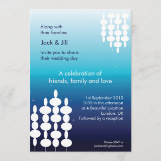 Moderne 12x18 einladung