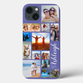 Moderne 13-Bild-Collage-Script-Name - benutzerdefi Case-Mate iPhone Hülle
