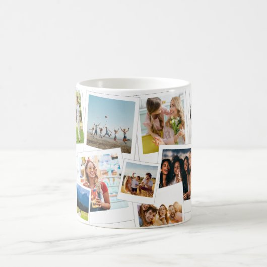 Moderne 13 BilderCollage Kaffeetasse (Mittel)