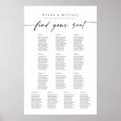 Moderne 13 Tische finden Ihre Sitzkronen Poster (Vorne)