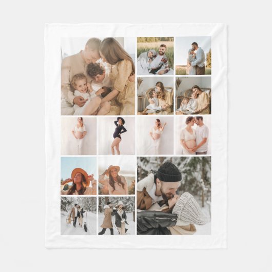 Moderne 14 Fotomaterial Fleecedecke (Vorderseite)