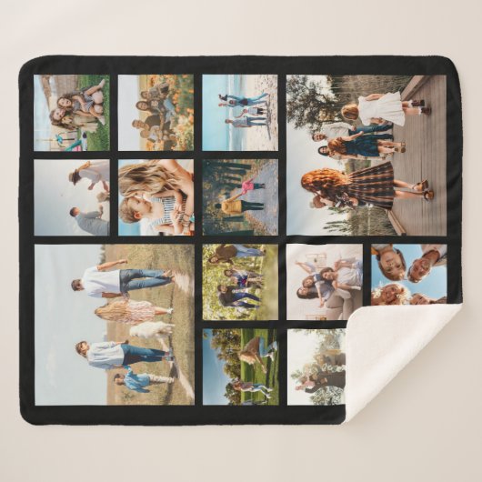 Moderne 14 Fotomaterial Sherpadecke (Vorderseite (Horizontal))