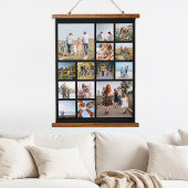 Moderne 14 Fotomaterial Wandteppich Mit Holzrahmen