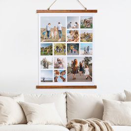 Moderne 14 Fotomaterial Wandteppich Mit Holzrahmen