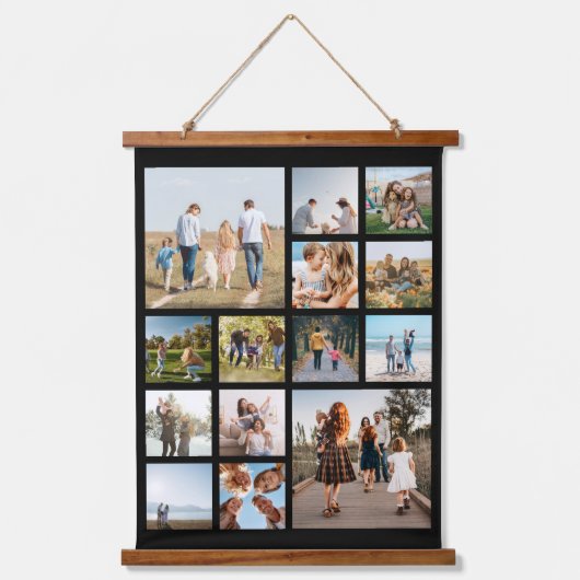 Moderne 14 Fotomaterial Wandteppich Mit Holzrahmen (Vorderseite)
