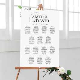 Moderne 14 Tische Begrüßungskarte Poster