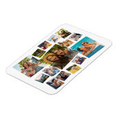Moderne 15 FotoCollage Magnet (Linke Seite)