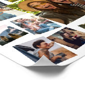 Moderne 15 FotoCollage Poster (Ecke)