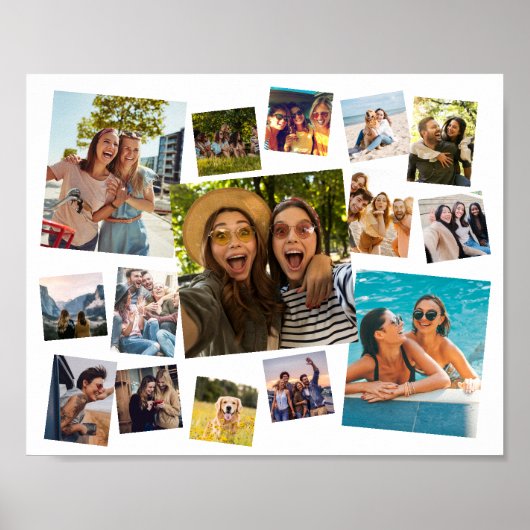 Moderne 15 FotoCollage Poster (Vorne)