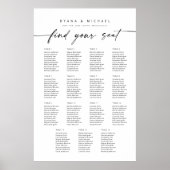 Moderne 15 Tische finden Ihre Sitzkronen Poster (Vorne)