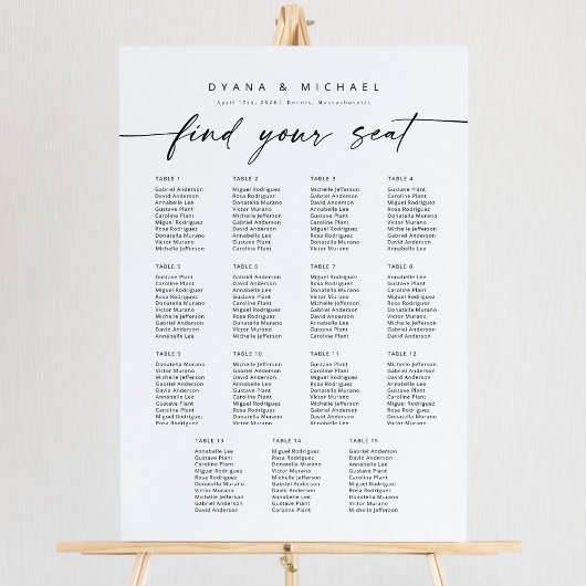 Moderne 15 Tische finden Ihre Sitzkronen Poster