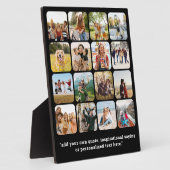 Moderne 16 Fotocollage mit Zitat Fotoplatte (Seite)