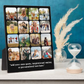 Moderne 16 Fotocollage mit Zitat Fotoplatte (Seite)