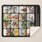 Moderne 16 Fotocollage mit Zitat Sherpadecke (Vorderseite (Horizontal))