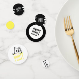 Moderne 16. Geburtstagsparty Confetti Dekor Konfetti