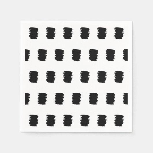 Moderne 16. Geburtstagsparty Napkins Muster Serviette (Vorderseite)