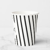 Moderne 16. Geburtstagsparty Papier-Tasse Pappbecher (Rückseite)
