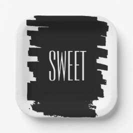 Moderne 16. Geburtstagsparty-Teller Pappteller