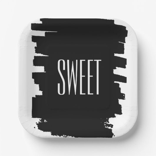 Moderne 16. Geburtstagsparty-Teller Pappteller (Vorderseite)