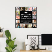 Moderne 16 Insta Picture Collage Graduation Party Poster (Heimbüro)