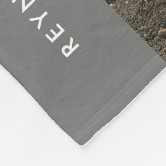 Moderne 17-Foto Collage bearbeitbare Farbe Fleecedecke (Ecke)