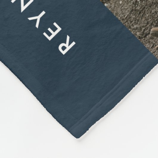 Moderne 17-Foto Collage bearbeitbare Farbe Fleecedecke (Ecke)