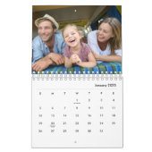 Moderne 17 Fotos Fett Typografie 2026 Kalender (Jan 2025)