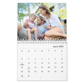 Moderne 17 Fotos Fett Typografie 2026 Kalender (Mär 2025)