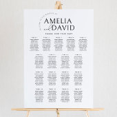 Moderne 17 Tische Begrüßungskarte Poster