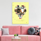 Moderne 18 herzenförmige Fotocollage für sie / ihn Leinwanddruck (Insitu (Wohnzimmer))
