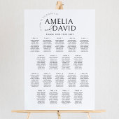 Moderne 18 Tische Begrüßungskarte Poster