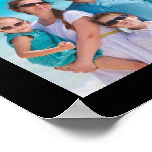 Moderne 19 Fotomaterial Personalisiert Poster (Ecke)