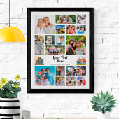 Moderne 19 Fotomaterial Personalisiert Poster