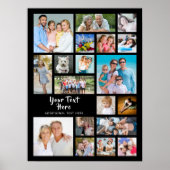 Moderne 19 Fotomaterial Personalisiert Poster (Vorne)