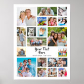 Moderne 19 Fotomaterial Personalisiert Poster (Vorne)