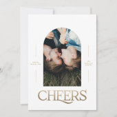 Moderne 1 Foto Typografie Weihnachten (Vorderseite)