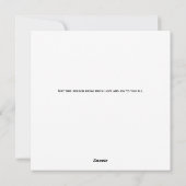 Moderne 1 Foto Weihnachtskarte Feiertagskarte (Rückseite)