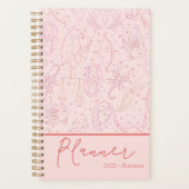 Moderne 2022 Script Blush Pink Astrologie  Planer (Vorderseite)