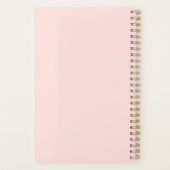 Moderne 2022 Script Blush Pink Astrologie  Planer (Rückseite)