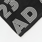 Moderne 2023 Grad Foto Typografie Fleecedecke (Ecke)