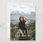 Moderne 2023-Graduiertenankündigung Einladung (Vorderseite)