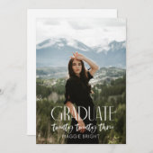 Moderne 2023-Graduiertenankündigung Einladung (Vorne/Hinten)
