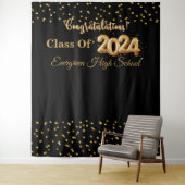 Moderne 2024 Abschluss Foto Stand Hintergrund Wandteppich (Beispiel)