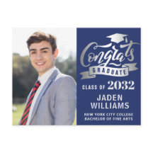 Moderne 2024 FOTO Graduation Party Einladung